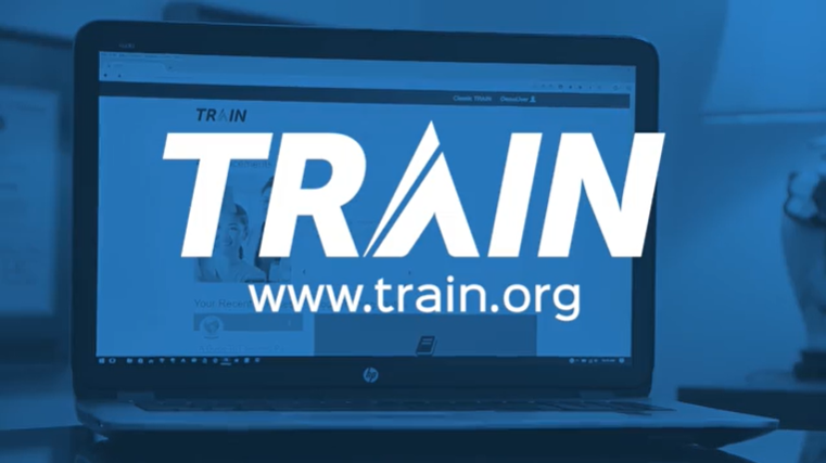 graphic of computer screen promoting TRAIN